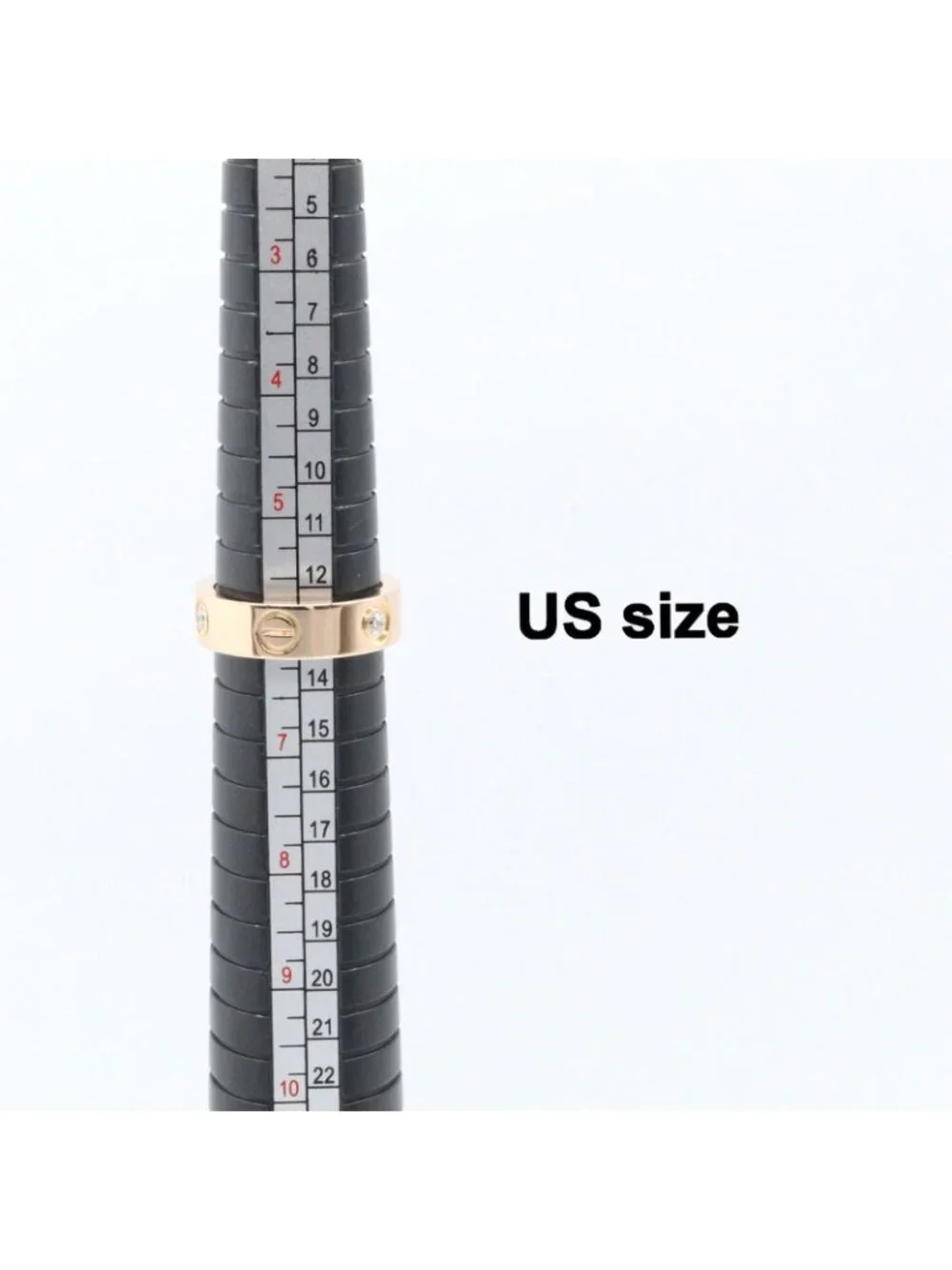 Cartier Ring Love Half Diamond 18k Pink Gold